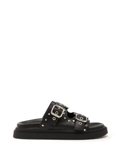 Clearance Therapy Shoes Playback Sandal Smooth Black