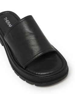 Outlet Therapy Shoes Raid Sandal Smooth Black