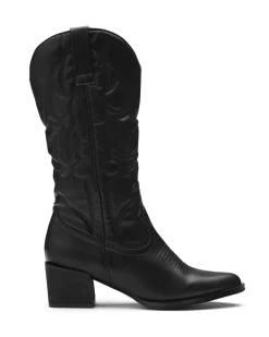 Hot Therapy Shoes Ranger Cowboy Boot Black