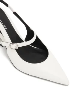 New Therapy Shoes Sharp Pump Smooth White