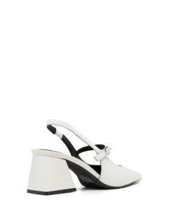 New Therapy Shoes Sharp Pump Smooth White