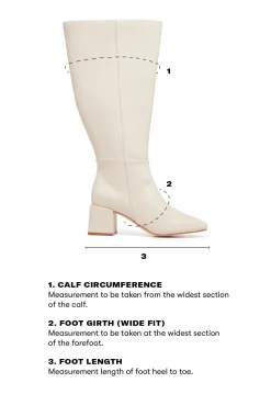 Hot Therapy Shoes She-Wolf Fit's All Tall Boot Vanilla