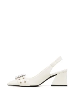 Hot Therapy Shoes Slay Slingback Pump Patent Bone