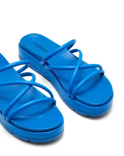 Clearance Therapy Shoes Sliver Flatform Sandal Blue DodgerBlue