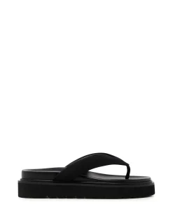 Sale Therapy Shoes Vacay Thong Sandal Lycra Black