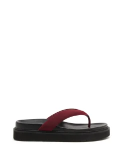 Discount Therapy Shoes Vacay Thong Sandal Lycra Bordeaux