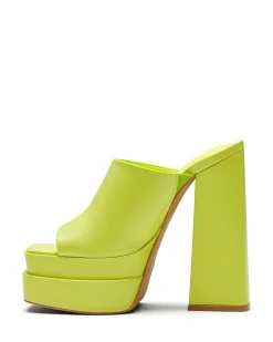 Fashion Therapy Shoes Villain Platform Heel Citrus GreenYellow